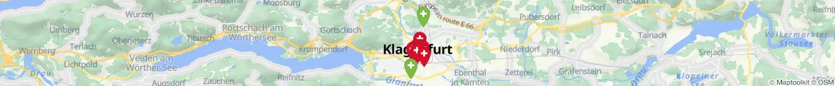 Map view for Pharmacies emergency services nearby Innere Stadt III (Klagenfurt  (Stadt), Kärnten)